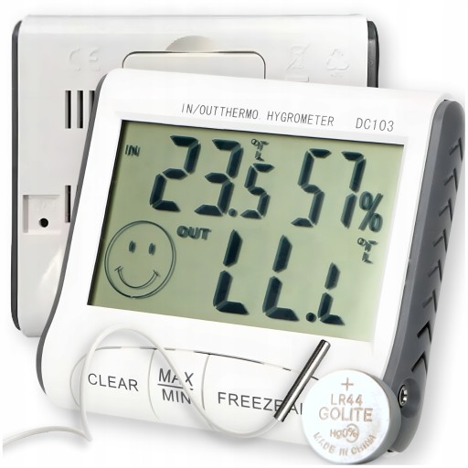 METEOROLOGICKÁ STANICA POČASIE TEPLOMER HYGROMETER VONKAJŠIA/VNÚTORNÁ BEZDRÔTOVÁ SONDA