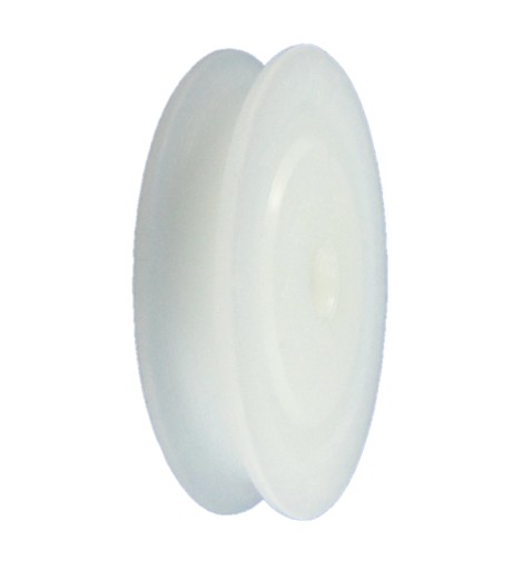 Valček bez ložísk, priemer 80 mm, priemer 16 mm, s priemerom kábla 10 mm
