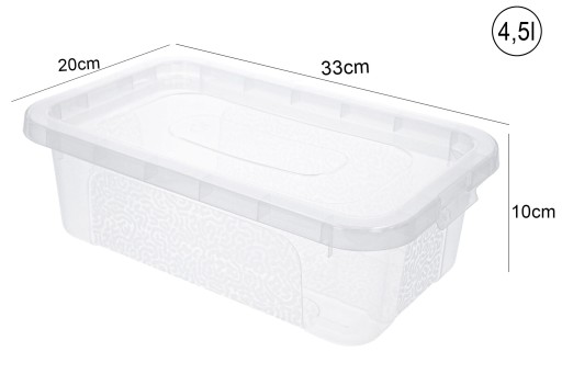PLASTOVÝ BOX ORGANIZÁTOR KONTAJNER 4.5 ZATVORENÝ