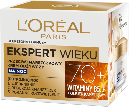 Loreal Age Expert 70+ výživný nočný krém proti vráskam