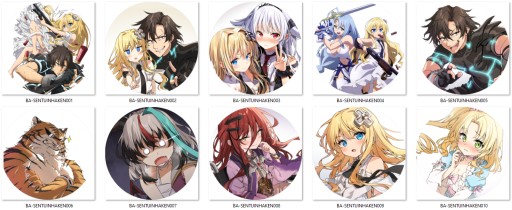 Anime Sentouin Hakenshimasu Pins! VEĽKÝ VÝBER