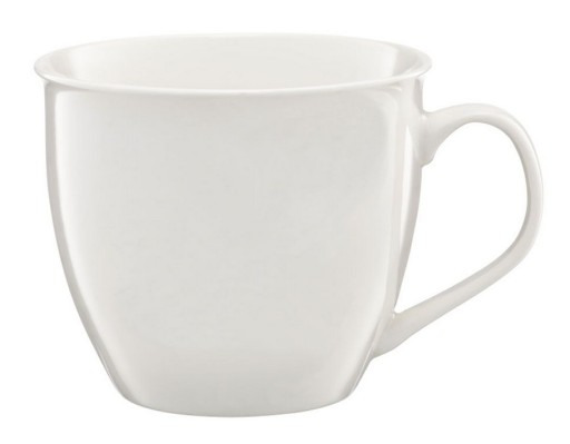 AMBITION HRNEK VEĽKÝ DIVOKÝ PORCELÁN, BIELY 550ML