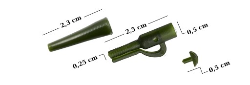 10x BEZPEČNÝ KLIP na závažie GUMA FL KONEKTOR