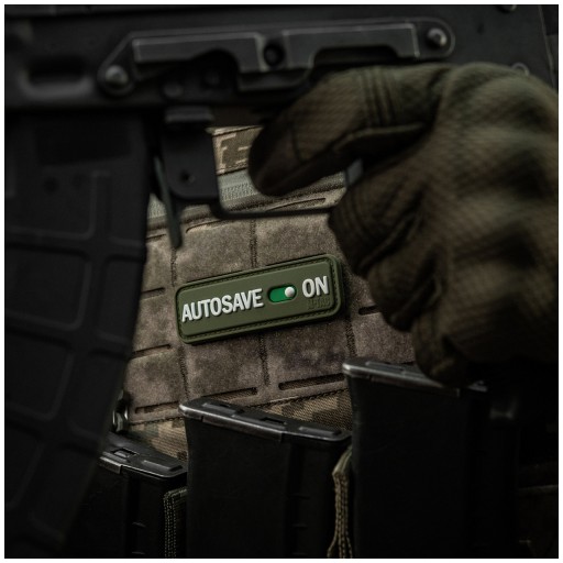 Nášivka Autosave PVC Olive M-Tac emblém