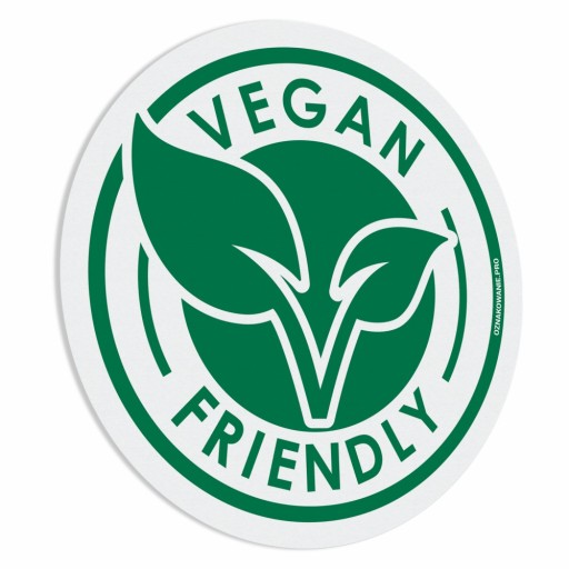 Vegan Friendly nálepka 15x15