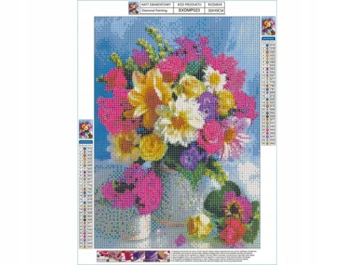 5D diamantová výšivka Flowers mosaic picture kytica kvetov zátišia