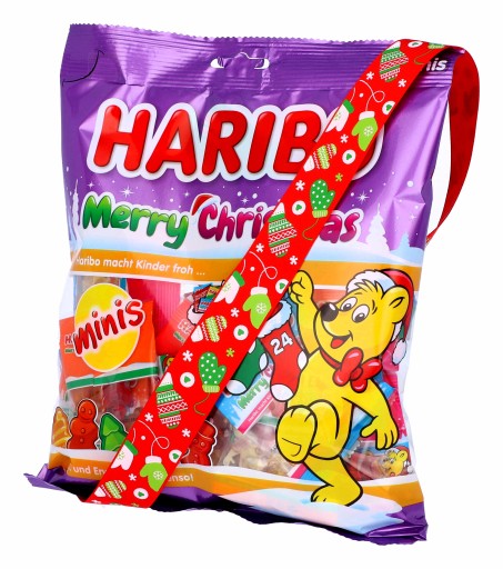 HARIBO MINIS Ovocie Marshmallows Gummies Vianočný MIX DARČEK NA VIANOCE