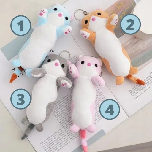 Keychain Batoh Prívesok na kľúče Plyšová mačka pre deti