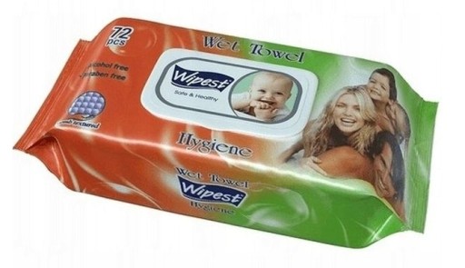 WIPEST Hygienické vlhčené obrúsky 72 ks