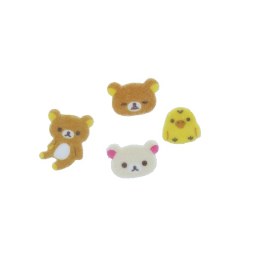 RILAKKUMA vypuklé nálepky medvedíka 33ks sladkých medvedíkov