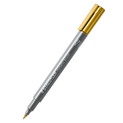 Štetcové pero - Staedtler - zlaté, 1-6 mm
