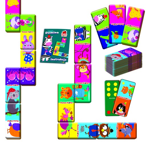 Crazy Domino Roter Kafer vzdelávacia arkádová hra pre deti