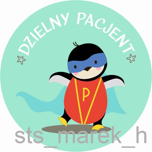 Motivačné nálepky statočný pacient BIG STRONG 5 cm UNISEX 100 ks.