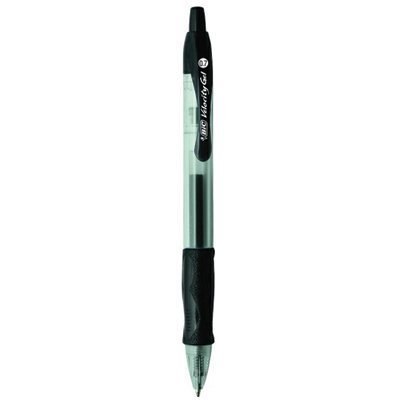 BIC GEL-OCITY čierne automatické gélové pero, 0,7 mm