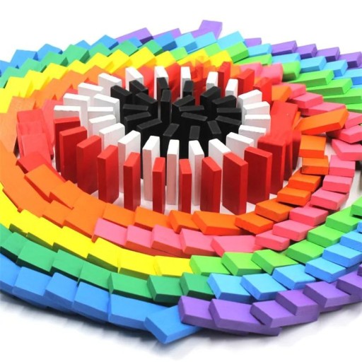 DOMINO drevené vyklápacie bloky 120 KS