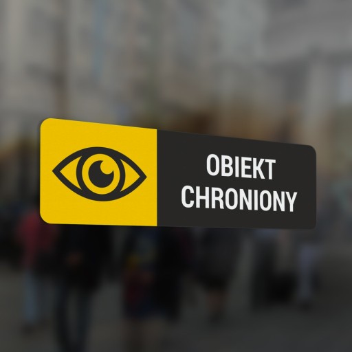 Monitoring - Nálepka s chráneným objektom 5x15