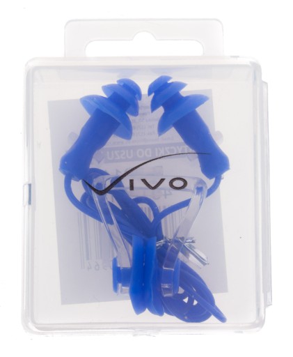 Klip Vivo Dark Blue + štuple do nosa a do uší