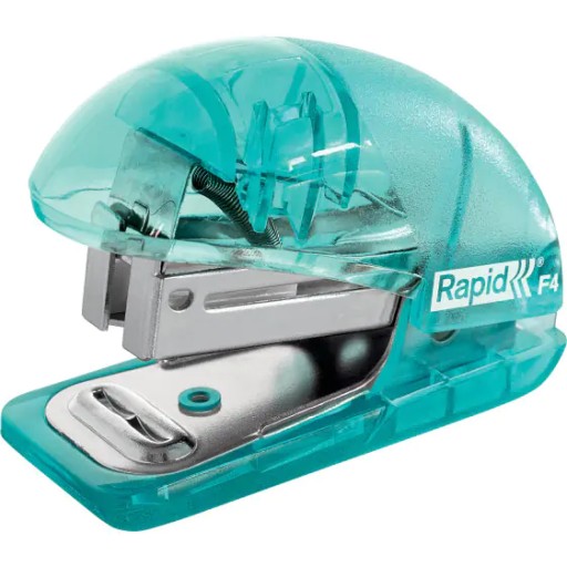 Zošívačka Mini Rapid Color Breeze F4, 10 listov, záruka 5 rokov, modrá