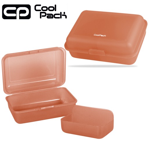 COOLPACK TRANSPARENTNÝ ORANŽOVÝ OBEDOVÝ BOX