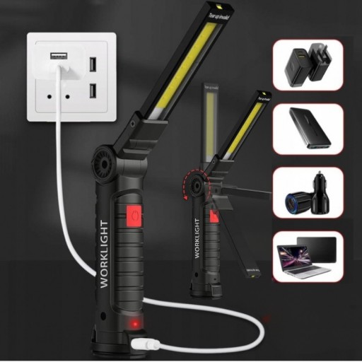 DIELENSKÁ LAMPA GARÁŽOVÁ LAMPA 5 V 1 LED