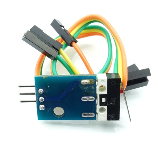 Mechanický koncový spínač na PCB s káblami