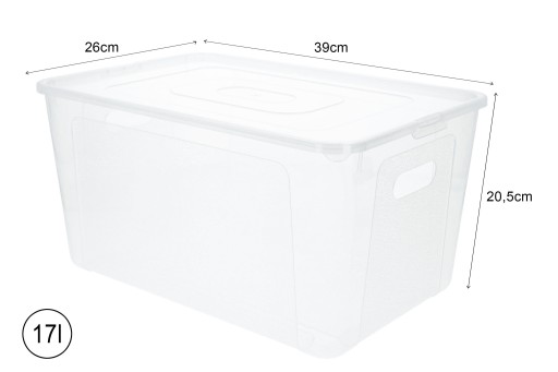 ORGANIZÉR BOX PLASTOVÝ NÁDOB 17L BOX