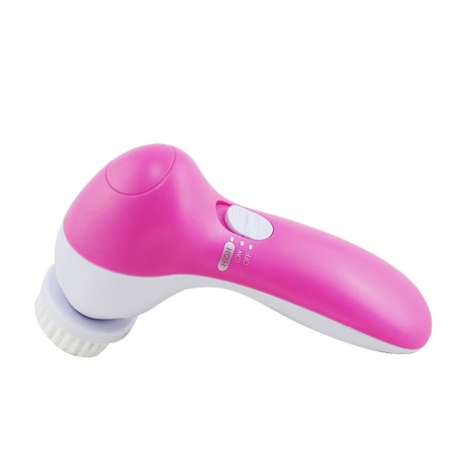 Elektrický masážny prístroj na tvár, masážna kefa na umývanie tváre, sada 5 koncoviek