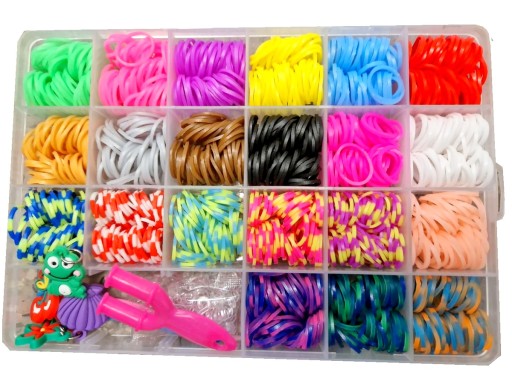 Gumičky na výrobu náramkov, sada LOOM BANDS