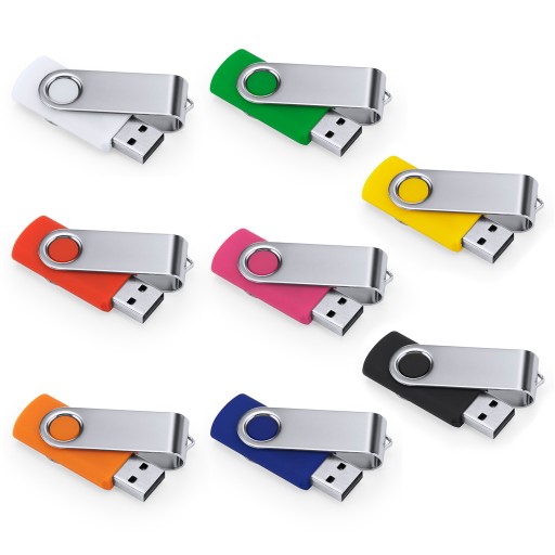 Pendrive 32GB USB 2.0 zelený kovový klip