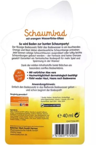 BUBCHEN PRÍDAVNÁ FARBA DO KÚPEĽA ORANŽOVÁ 40ML
