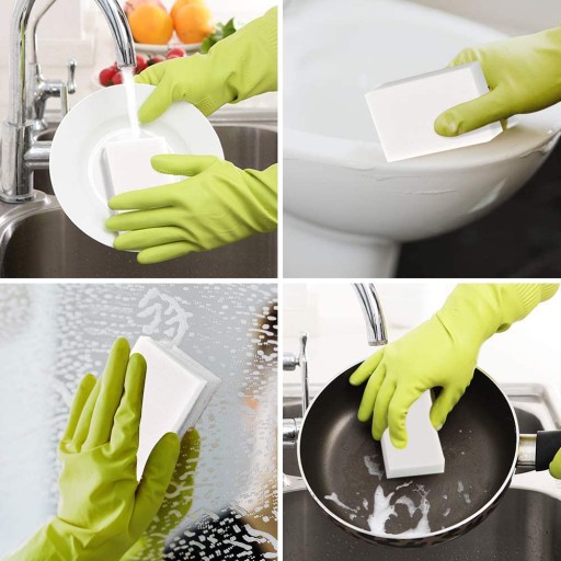 MAGIC SPONGE na čistenie škvŕn na melamínovom riade