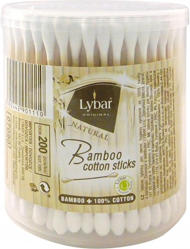 Bambusové vatové tyčinky 200 kusov LYBAR Original