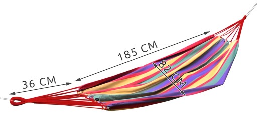 Záhradná turistická hojdacia sieť 200x85 cm pre deti