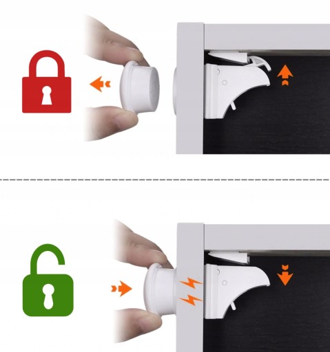 MAGNETICKÝ ZÁMOK 4x ZABEZPEČENIE SKRINÍKA 52