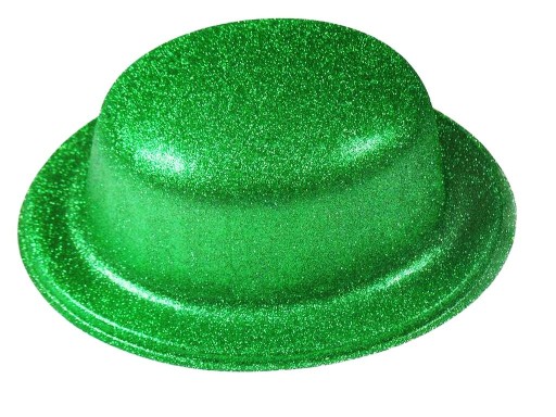 PÁRTY VYSTÚPENIE GLITTER GREEN BOWLING HAT