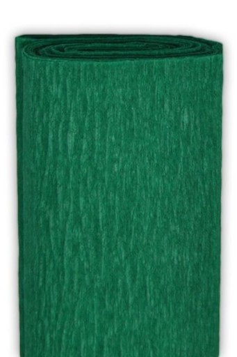 Krčený hodvábny papier - zelená jedľa, 50 x 200 cm