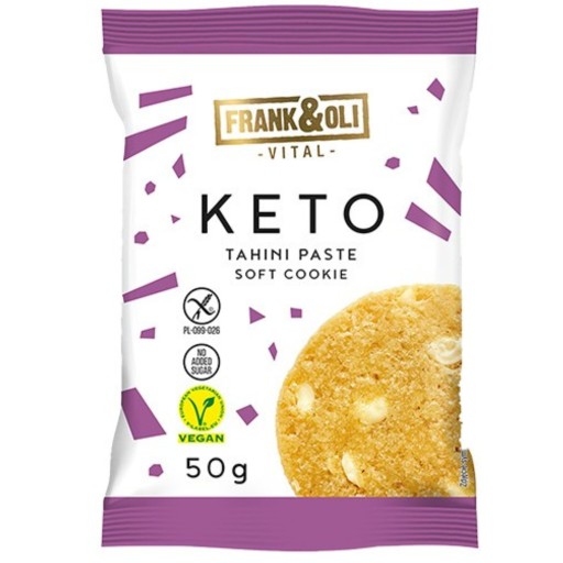 KETO tyčinka BEZ CUKRU TAHINI sezamové arašidy 50g Frank&Oli