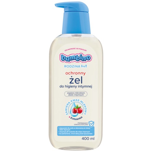 BAMBINO OCHRANNÝ GÉL PRE INTÍMNU HYGIENU brusnica