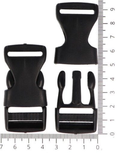 PLASTOVÁ SPONKA 2,5 cm UZAVORENIE PÁSKU BATOH 25 mm