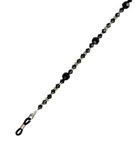 BLACK BEADS retiazka na okuliare