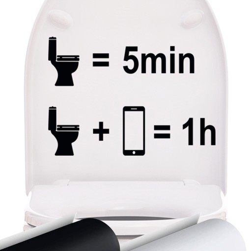 Vtipná nálepka na WC SEDADLO