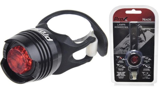 PROX NAOS 1 LED 30 LM ZADNÁ cyklistická lampa + BATÉRIE