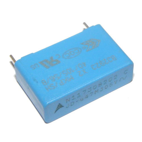 Kondenzátor B32923C3474M 470nF 305Vac 20% 22,5mm x2