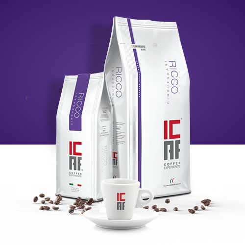ICAF Ricco mletá káva 250g pre French Press Moka kávovar Chemex
