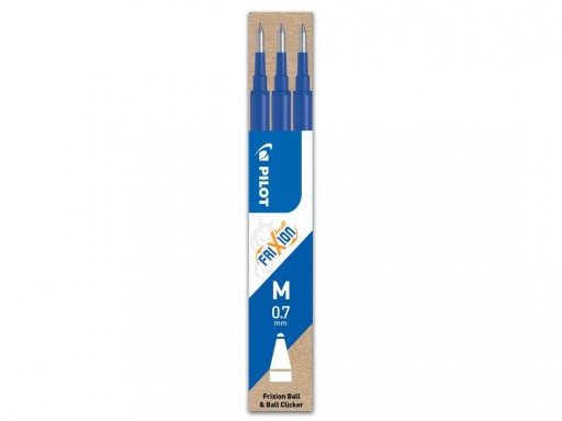 3x modrá stierateľná náplň do PILOT Frixion 0,7