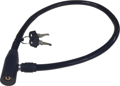 Cyklistický zámok lankový zámok na bicykel 65 cm