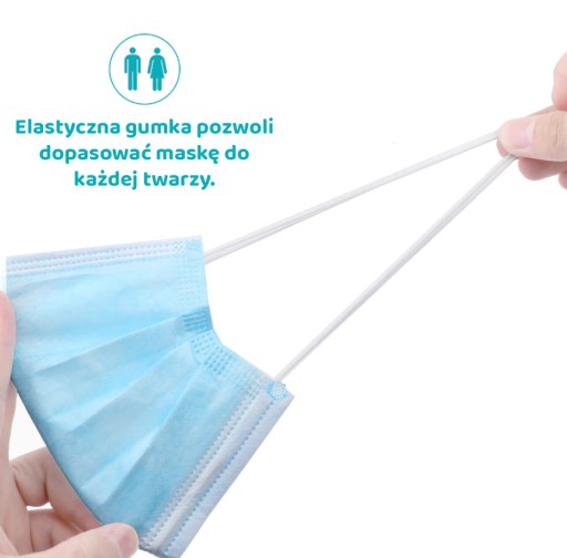 Masky Masky Ochranná maska 3W Balenie 10 ks.