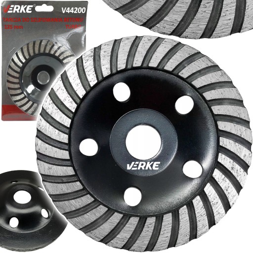 DIAMANTOVÝ POHÁR BRÚSNY KOTÚČ NA BRÚSENIE BETÓNU 125MM TURBO
