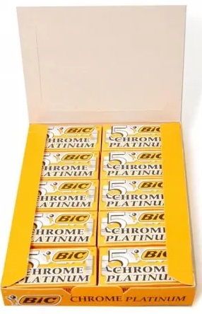 ŽITEĽKY PRE BIC, CHROM PLATINUM, 5 kusov