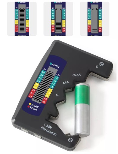 Digitálny LCD tester batérií a akumulátorov